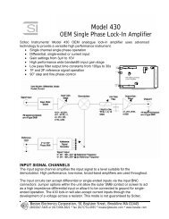 Scitec Model 430 Board-Level Single Phase Lock-in Amplifier