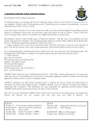Bulletin, Issue 34, 2011 - Mount Carmel College