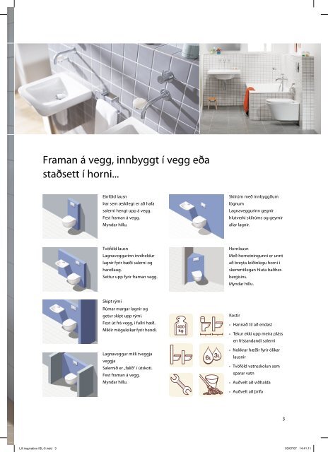 Geberit baðherbergisgrindur - Tengi