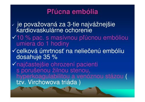 PÄ¾Ãºcna embÃ³lia