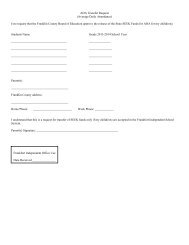 Frankfort High School Tuition Form - Frankfort Independent Schools
