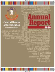 CBI annual report 2010 - Central Bureau of Investigation