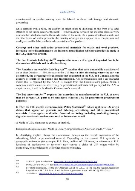 AVIS DE DROIT PROTECTION DES SIGNES NATIONAUX