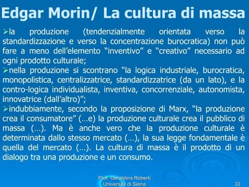Edgar Morin/ La cultura di massa