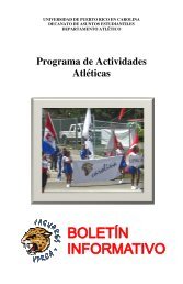 Programa de Actividades AtlÃ©ticas - Universidad de Puerto Rico en ...