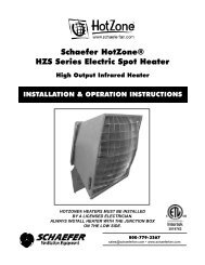 HotZone Square Back Electric Heater Manual #M-HZS Series