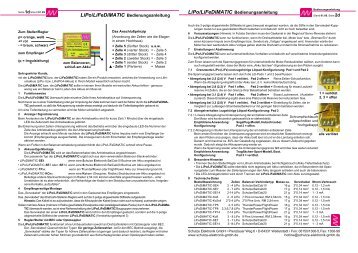 LiPo/LiFeDiMATIC - Schulze Elektronik GmbH