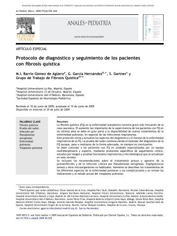 Protocolo de diagnÃ³stico y seguimiento de los pacientes con FQ ...