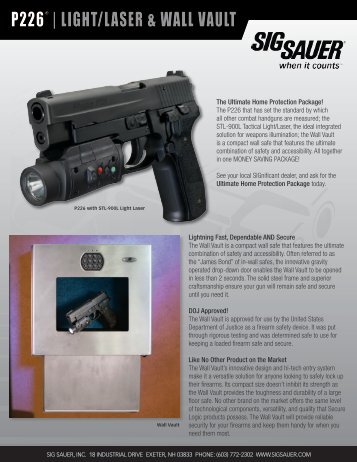 P226® | LIGHT/LASER & WALL VAULT - Sig Sauer