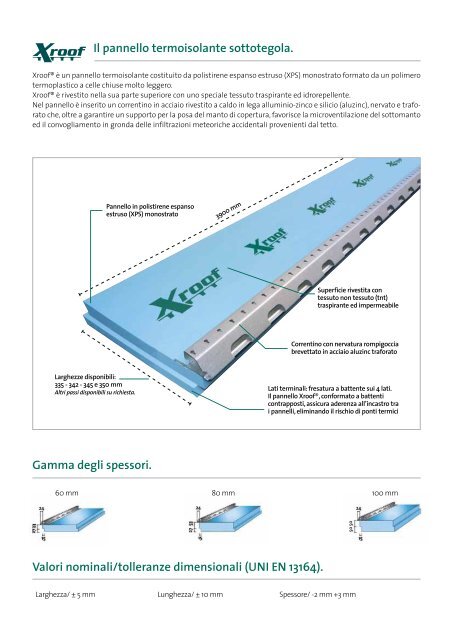 Xroof. Il pannello termoisolante sottotegola. - Edilportale