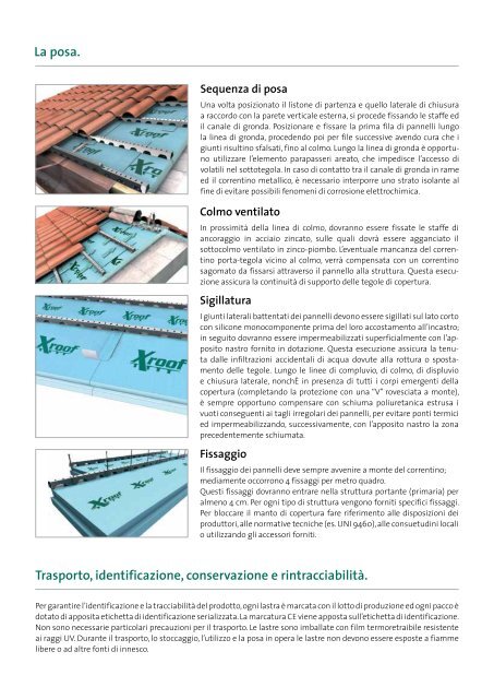 Xroof. Il pannello termoisolante sottotegola. - Edilportale