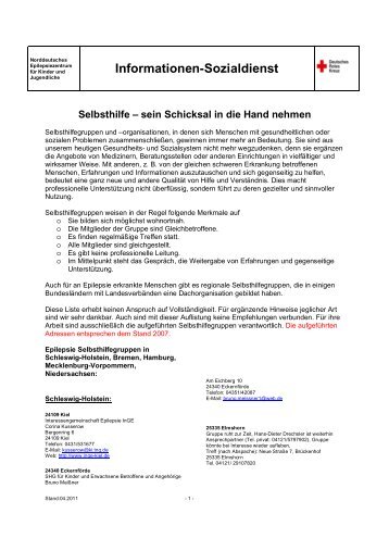 Informationen-Sozialdienst - Norddeutsches Epilepsiezentrum für ...