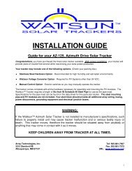 AZ-125 Install Manual