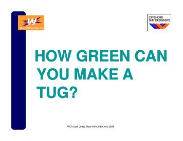 how green can you make a you make a tug? - Faster Freight ...