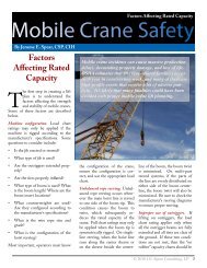 Mobile Crane Safety: Factors Affecting Rated Capacity - Jerome Spear