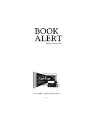 Book Alert - American Library January February 2007 - New Delhi
