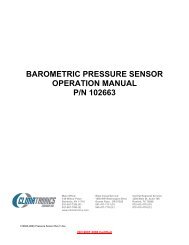M102663 Pressure Sensor - Climatronics Corp.