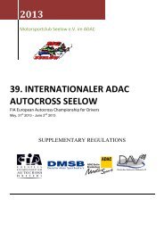 Ausschreibung / Suplementary Regulations, .pdf - Autocross-EM