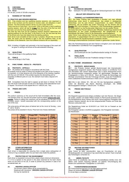 Ausschreibung / Suplementary Regulations, .pdf - Autocross-EM