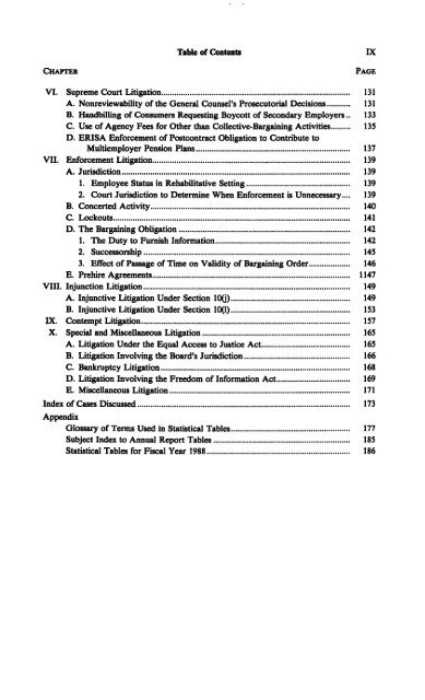 Operations In Fiscal Year 1988 - National Labor Relations Board