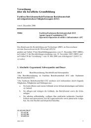Verordnung über die berufliche Grundbildung - Schweizerischer ...