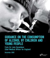 Guidance on the consumption of Alcohol by children and ... - IAS