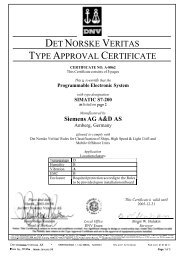 DET NORSKE VERITAS TYPE APPROVAL CERTIFICATE - Urbaco