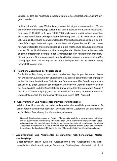 Allgemeine Verwaltungsvorschrift zur Bundeslaufbahnverordnung