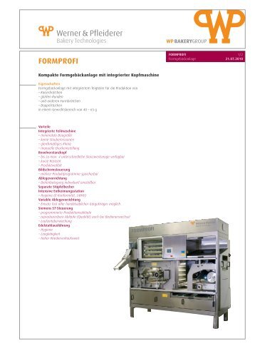 FORMPROFI - WP BAKERYGROUP