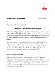 Villiger dreht krumme Dinger