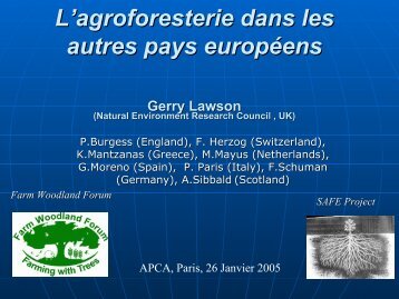 L'agroforesterie dans les autres pays europÃ©ens - INRA Montpellier