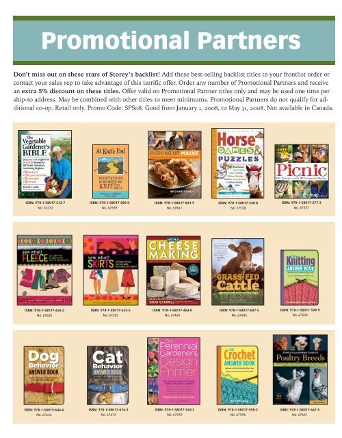 Books for Country Living â€¢ Spring 2008 - Workman Publishing