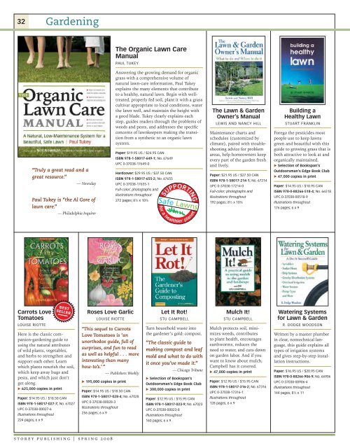 Books for Country Living â€¢ Spring 2008 - Workman Publishing