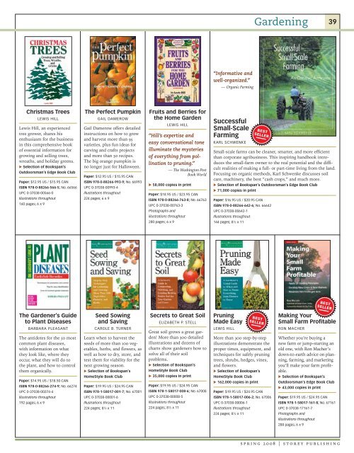 Books for Country Living â€¢ Spring 2008 - Workman Publishing