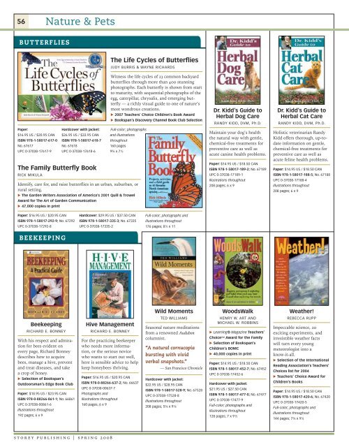 Books for Country Living â€¢ Spring 2008 - Workman Publishing