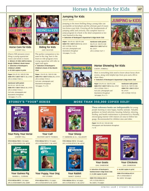 Books for Country Living â€¢ Spring 2008 - Workman Publishing