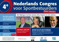 Nederlands Congres voor Sportbestuurders - WOS