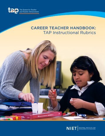CAREER TEACHER HAnDbOOK: TAP InSTRuCTIOnAL RubRICS