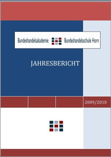 Jahresbericht 2009/10 - BHAK/BHAS Horn