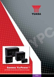 YUASA - The world's leading battery manufacturer