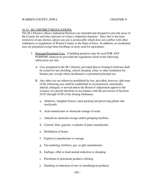 Zoning - Districts and Boundaries - Warren County