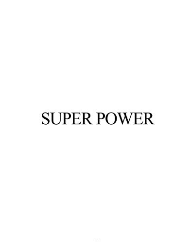 SUPER POWER - Wilfried Handl