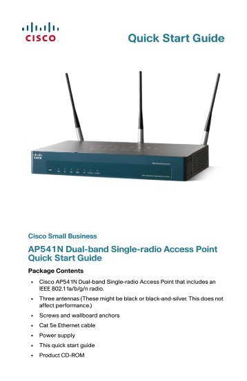 Cisco Small Business AP541N Dual-band Single-radio Access Point ...