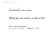 Wirkungen und Grenzen der Integration - Peter Lienhard