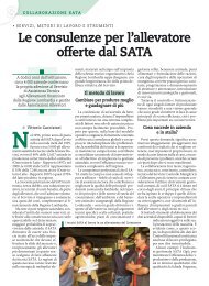 Le consulenze per l'allevatore offerte dal SATA - ARAL