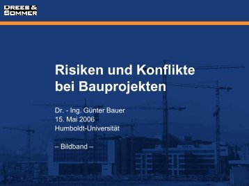 Risiken und Konflikte bei Bauprojekten