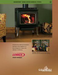 Grandview™ Series Lennox Wood Stove Brochure - Classic Pool ...