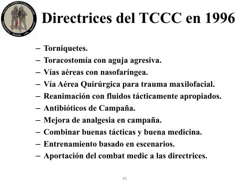Introduccion al TCCC 0203PP01 Intro to TCCC 120917