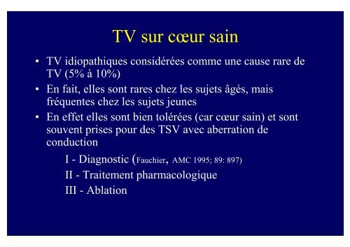 TV idiopathiques