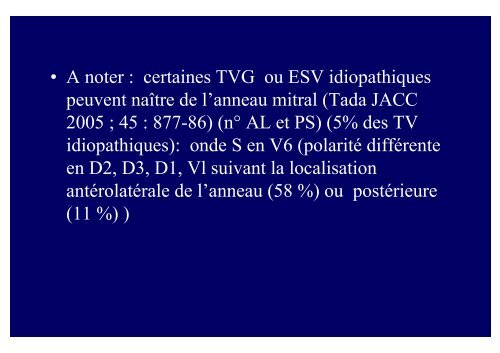 TV idiopathiques